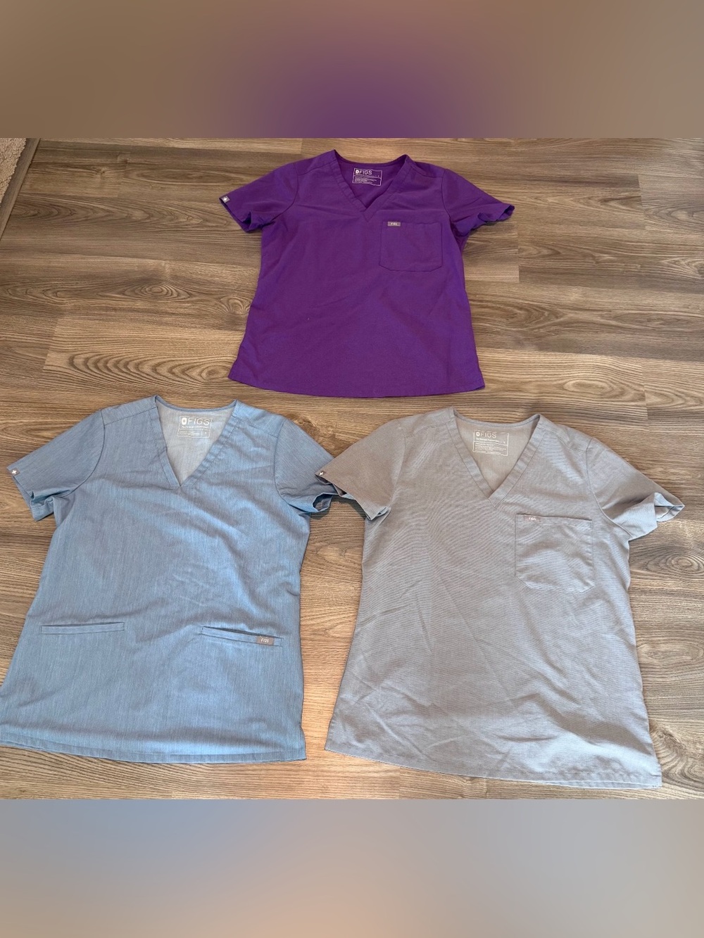 Figs lot of 3 Medical Scrub Top Catarina & Casma Fit Women’s size Small